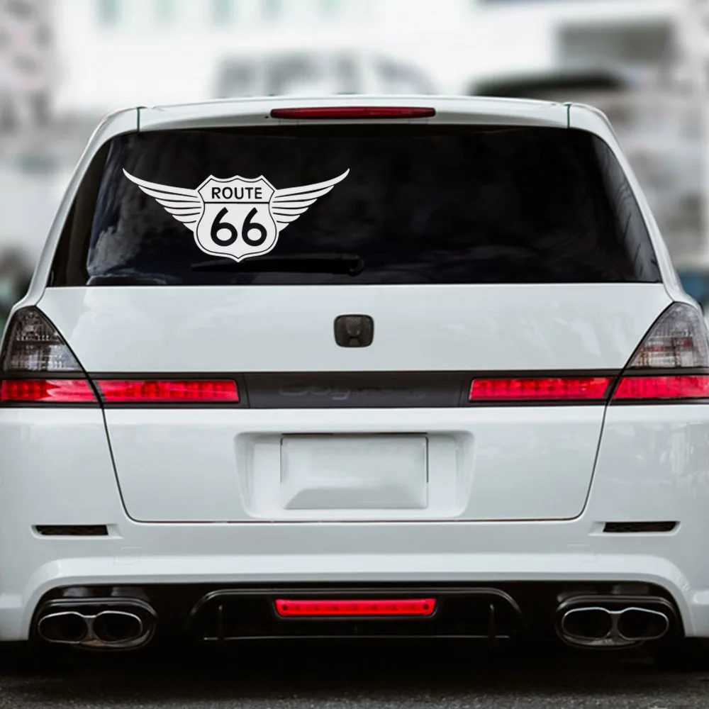 

Critive Number 66 Route Stickers On The Car Vinyl Car Styling Decal Sticker Art Design Pattern Car Accessories For Windshield