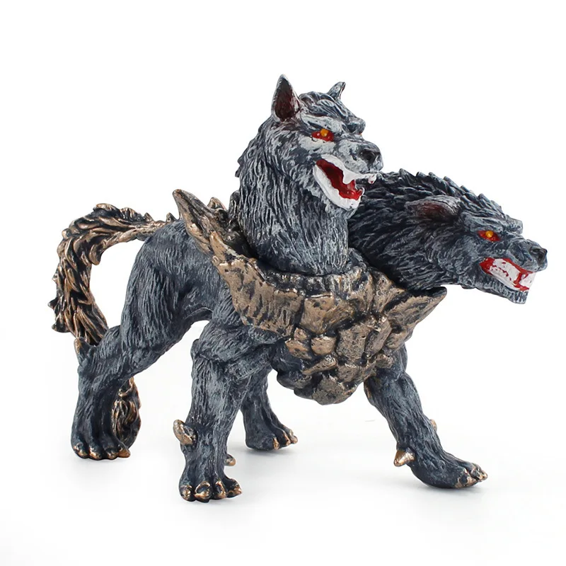 Мифигурки Cerberus настольные игрушки животные статические украшения двухсторонняя