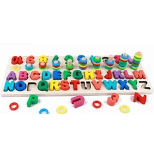 Детская Математика Монтессори игрушки Цифровой формы сопряжения обучения дошкольного счетная доска Дети Обучающие деревянные игрушки для детей подарок