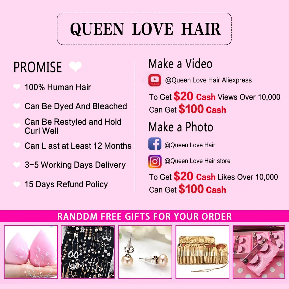 Queen Love Hair 613 пряди с закрытием Remy человеческие вплетаемые волосы для наращивания Малазийские Волосы блонд 3 пряди с закрытием