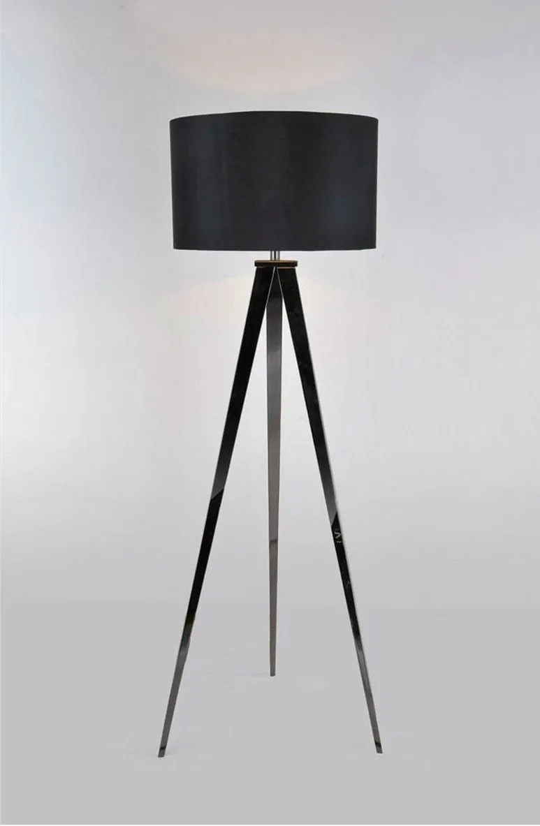 Скандинавский светодиодный напольный светильник, простой современный персональный, модный, креативный, для гостиной, спальни, кабинета, штатив, напольный светильник, светильники - Цвет абажура: black