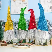 Рождественское сладкое вино крышка бутылки Санта гном блесток крышка бутылки одежда кухня украшение для нового года вечерние