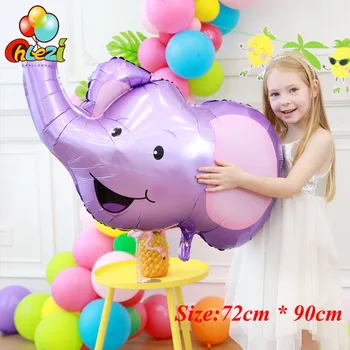 

1Pcs Jungle Animal balloon Birthday Tiger Lion Monkey Zebra Giraffe Cow Air Helium Balloon Kids Jungle Party Birthday Decor