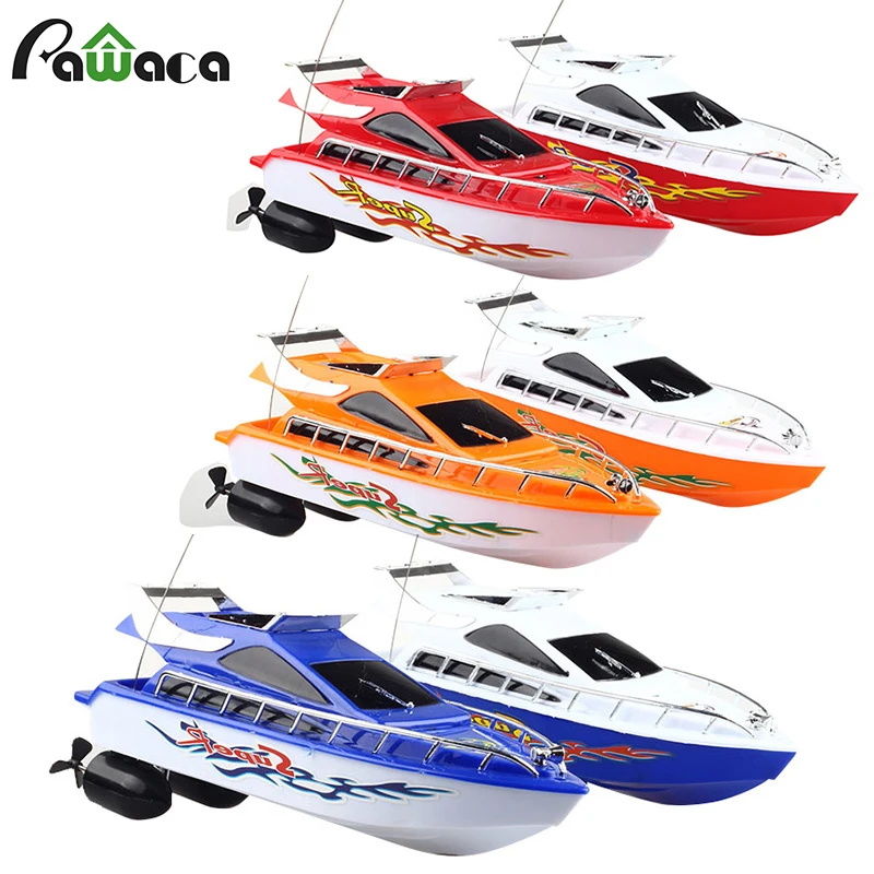 

Rc Boat For Mini Kids Rc Remote Control Speed Boats Toy Racing Model 2.4GHZ Four-channel Small Remote Yacht Children's Gift