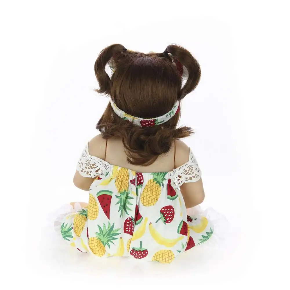 Новейший Reborn Baby Dolls 23 дюймов полный силиконовый винил тело реалистичный новорожденный девочка кукла для детского дня подарки подарок для детей