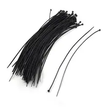 Черная нейлоновая упаковка шнура провода кабель застежка-молния стяжки 2,8x300 мм 100 шт