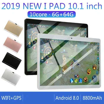 

6G+64G/16G for Android 8.0 WiFi Tablet PC 10 Inch 8 Core Dual SIM Bluetooth FM GPS Call Phone