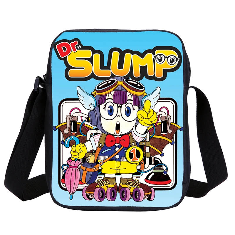Милая детская школьная сумка Dr. Slump Arale, сумка через плечо для детского сада, Детский кошелек через плечо, дорожная сумка для девочек - Цвет: Небесно-голубой