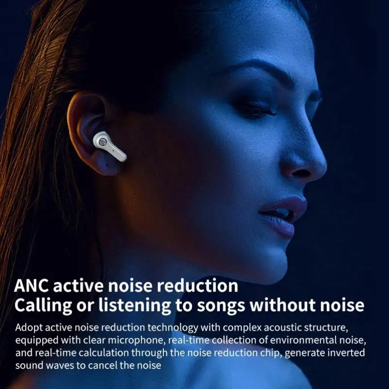 TWS I11 ANC P Bluetooth Headset Human Physics Design Portable Sports Mini Headse Power Bank Earphones Bluetooth Wireless Headset
