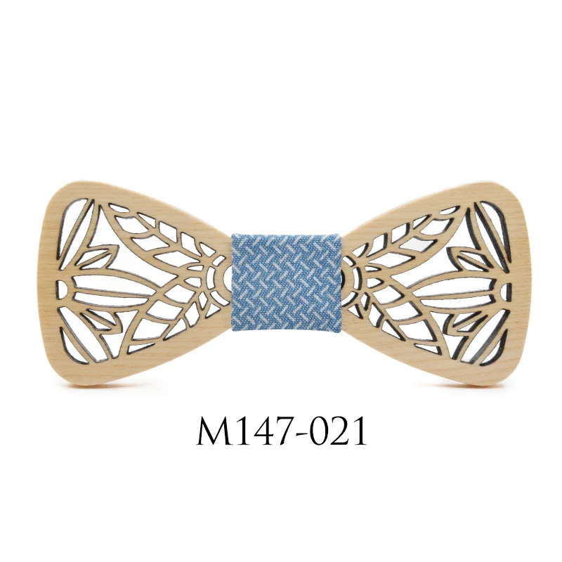 New Arrival Hollow Wood Bow Ties for Mens Wedding Suits Wooden Bow Tie Butterfly Shape leaves Bowknots Gravatas Slim Cravat