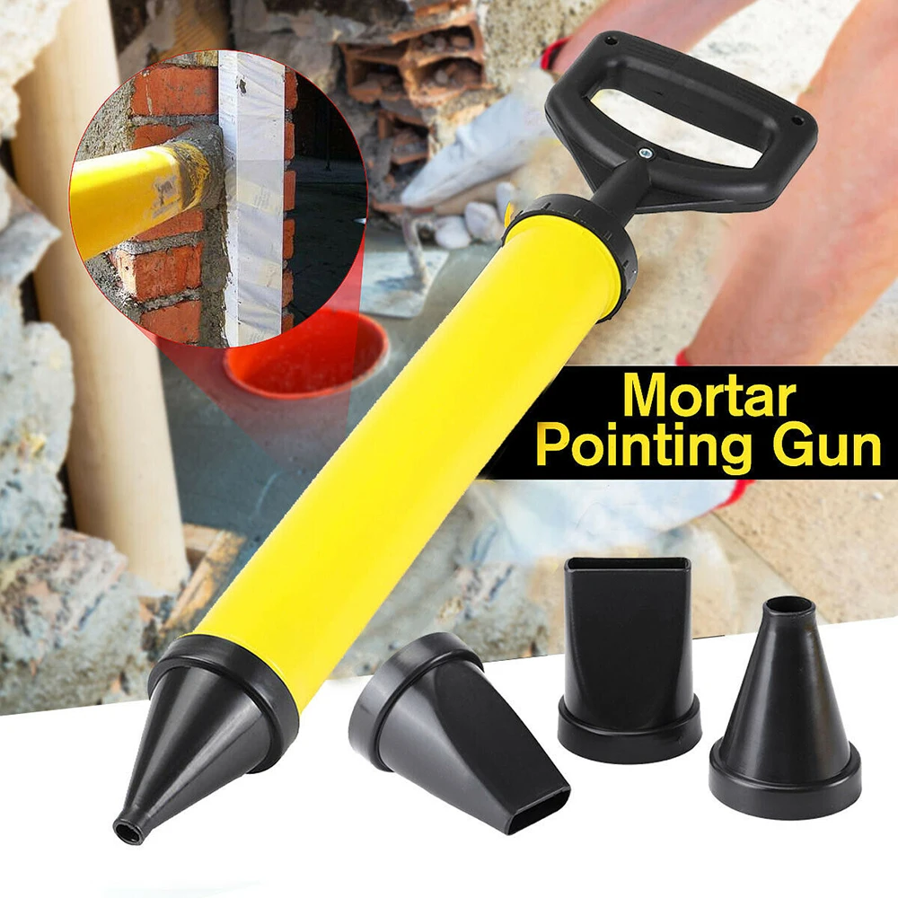 4 In 1 Cement Lime Gun Mortar Caulking Gun Round Flat Mouth Security Door Grouting Cement