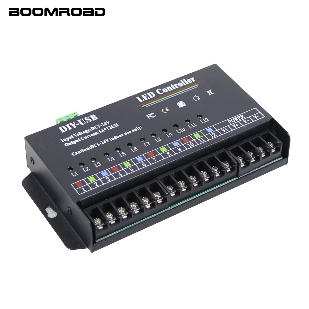 USB DIY светодиодный RGB RGBW контроллер 12 каналов программируемый 5А * 12CH для 3528 и 5050