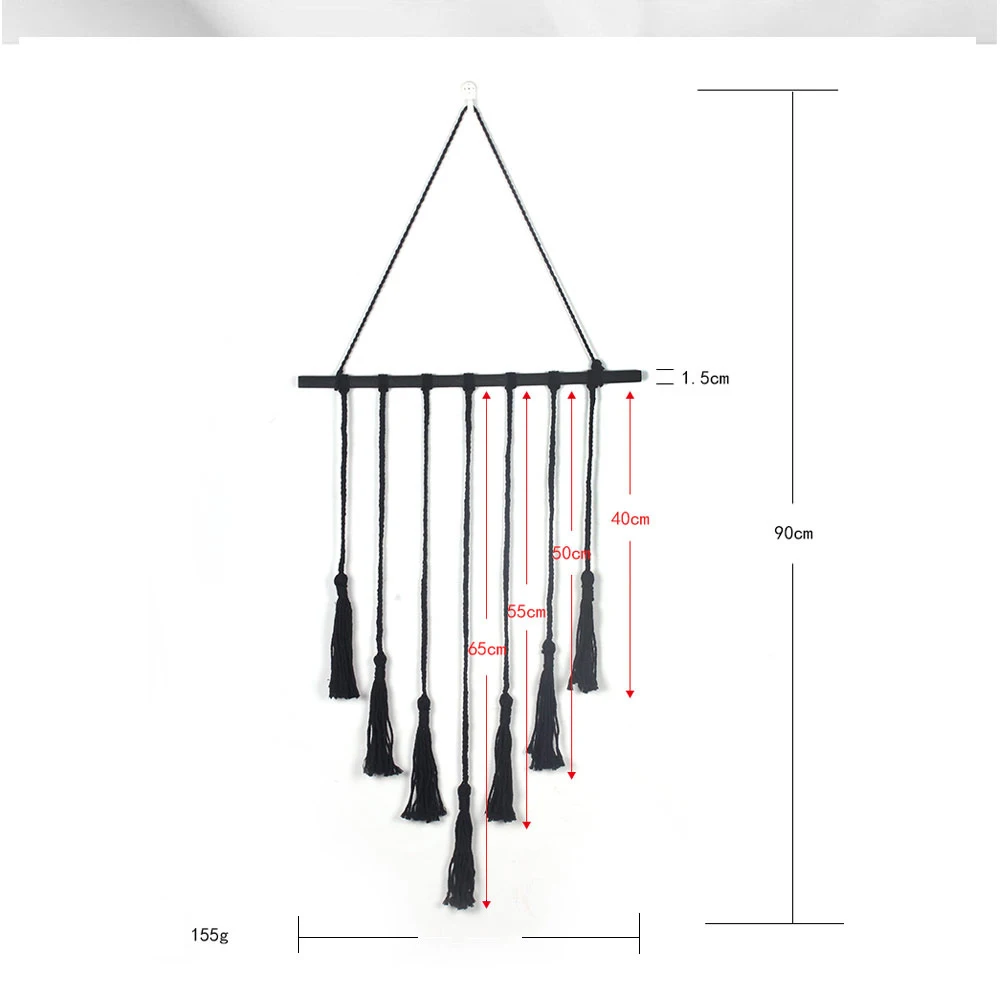 Макраме настенное Искусство ручной работы хлопок настенный гобелен с кружевными тканями богемные подвесные украшения комнаты гобелены домашний декор