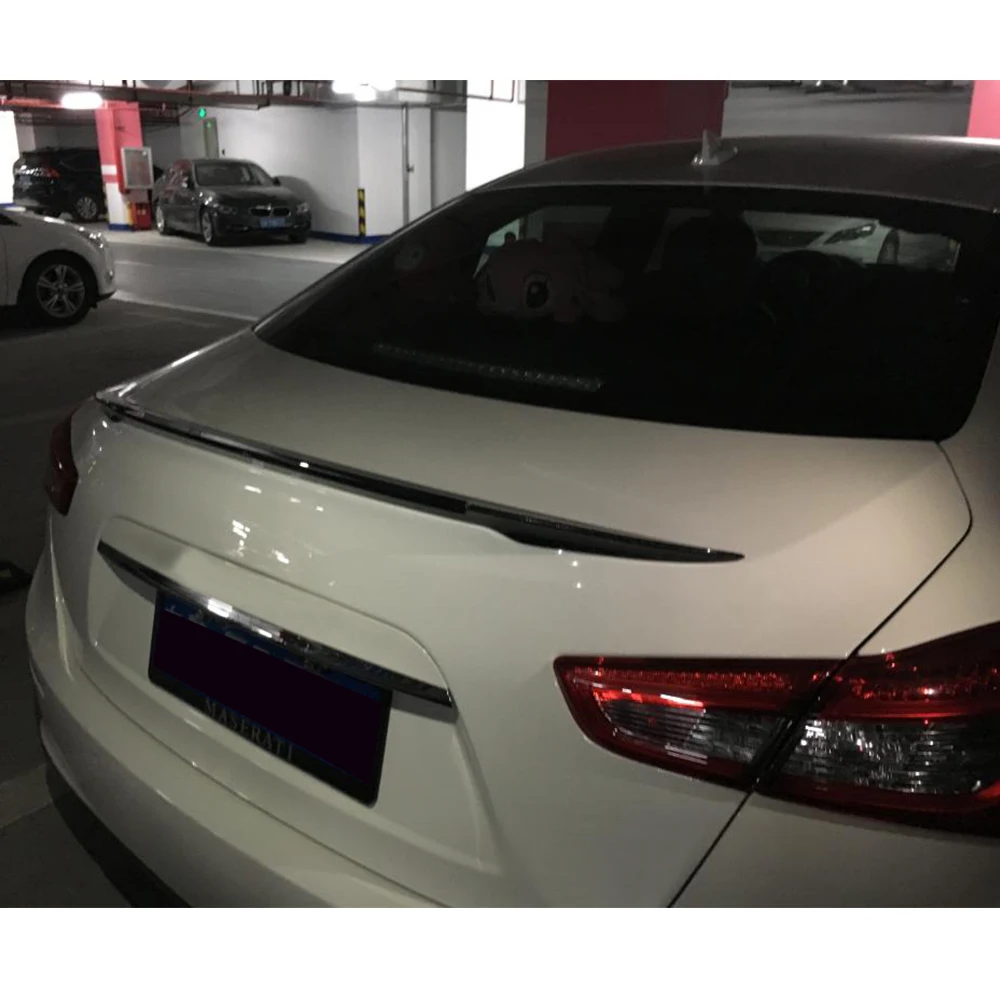 Углеродное волокно автомобильный спойлер на задний багажник крыло для Maserati Ghibli