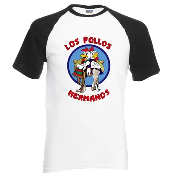 

Breaking Bad Shirt LOS POLLOS Hermanos T Shirt Chicken Brothers 2020 summer sportswear cotton fashion raglan tee for fans