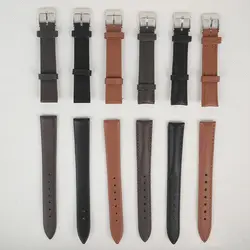 16 мм ремешки для часов из натуральной кожи универсальный ремешок для часов Пряжка из нержавеющей стали унисекс браслет на запястье