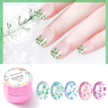 1 шт ногтей японские гербарий прозрачный цветок феи лепесток клей фототерапия лак для ногтей Клей для овощей лак для ногтей