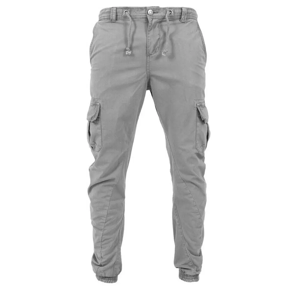Новые тактические брюки-карго, мужские армейские военные штаны, хлопковые брюки с множеством карманов, эластичные мужские повседневные штаны XXXL - Цвет: Серый