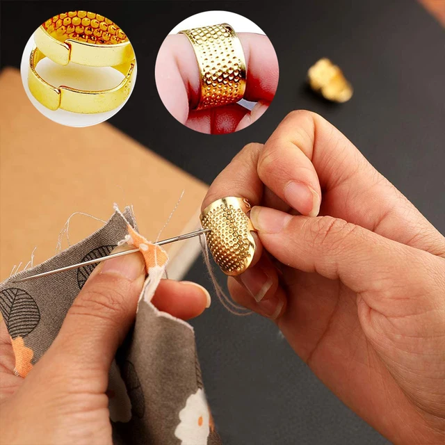 Ring Thimble Metal Sewing  Thimble Sewing Quilting Ring - 4/1pc Finger  Metal Sewing - Aliexpress