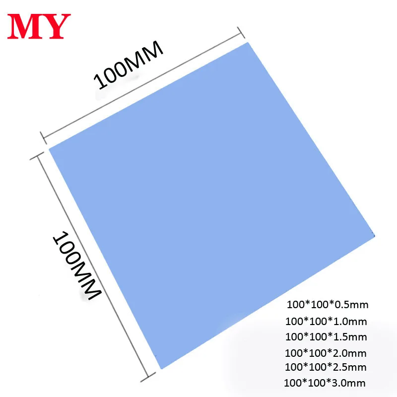 Thermal Pad High Quality 6w/mk100x100mm Thermal Conductivity Cpu