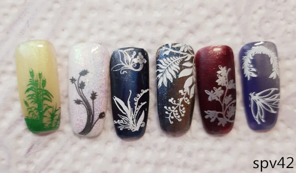 Фотошаблон для ногтей 1 шт.|Шаблоны дизайна ногтей| |