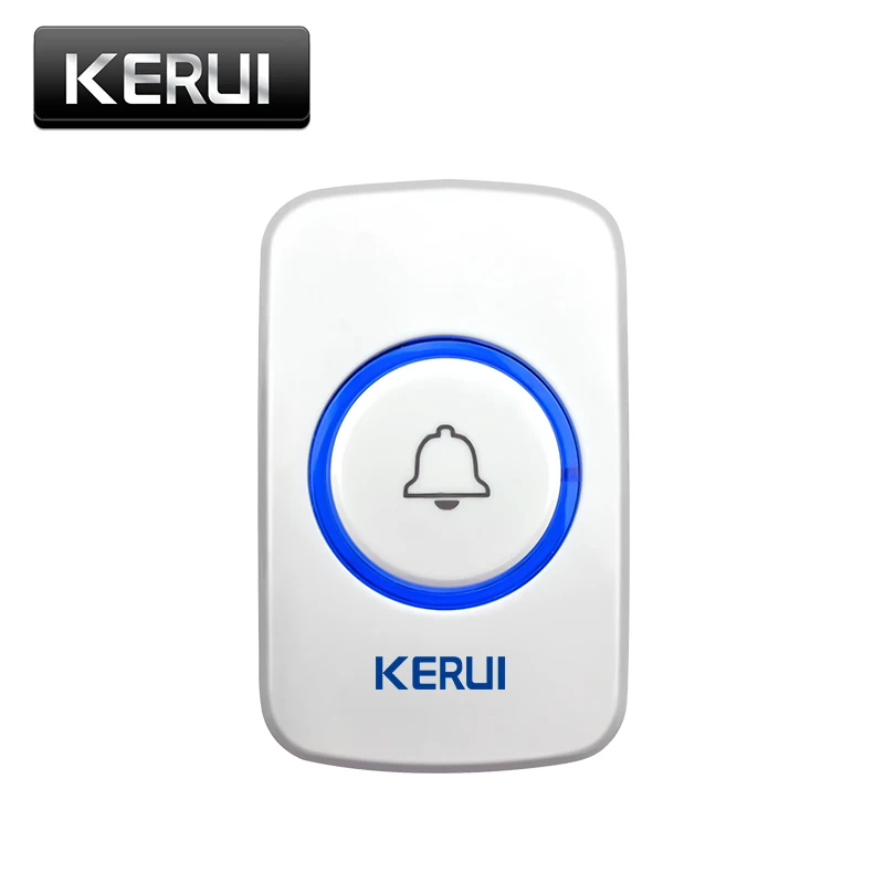 KERUI M521 беспроводной дверной звонок 57 музыкальная песня 300 м Водонепроницаемая Кнопка умный дом дверной звонок колокольчик кольцо Plug and Play - Цвет: F51 button