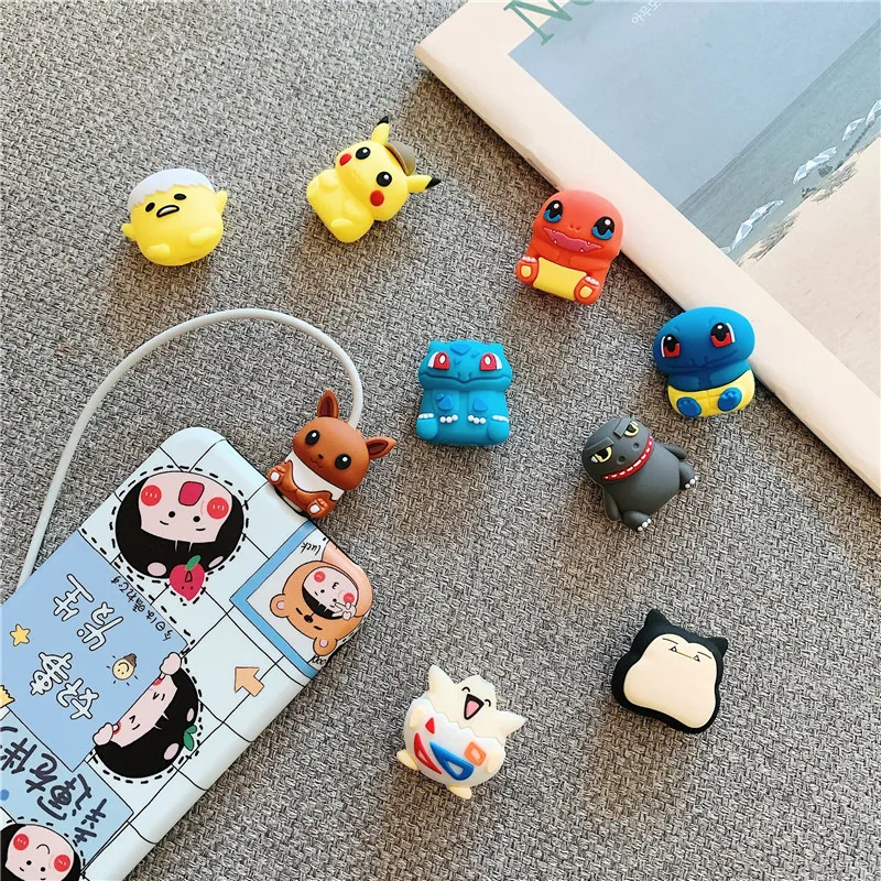 50pcs/lot Cartoon Phone USB cable protector for iphone cable chompers cord animal bite charger wire holder organizer protection