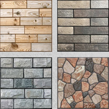

3D Grain Brick Wall Stickers Square Mosaic Stick Tile DIY Arts Crafts Making Home Decoration Material for Crafts