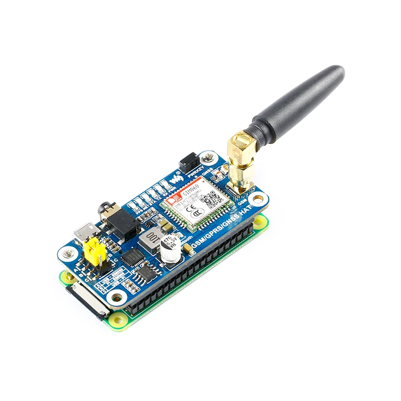 SIM868 GSM GPRS GNSS  3.0 HAT,   2B/3B/Zero/Zero W  SMS ȭ ȭ CP2102 UART WS0005