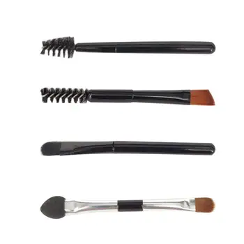 

Hot 5pcs/pack Mini Double Head Eyebrow Brush Short Portable Soft Brush Head Eyebrow Makeup Tool Beginner Spiral Eyelash Brush