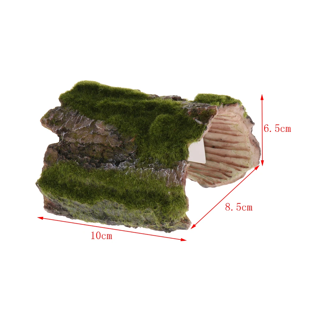 Tree Bark Bends - Resin Aquarium Reptile House for Aquarium Reptile Tanks or Asa Household Decor