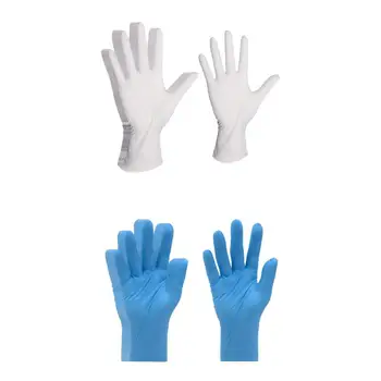 

20 Pcs Household Nitrile Disposable Gloves Cleaning Work Washing Anti-Static Kitchen Work Garden Rubber Gloves