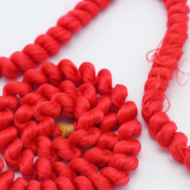 100cm DIY Fine curly wigs hair white brown black Natural color for braided Wigs for BJD 1/3 1/6 1/4 Dolls wig Accessories toys 5