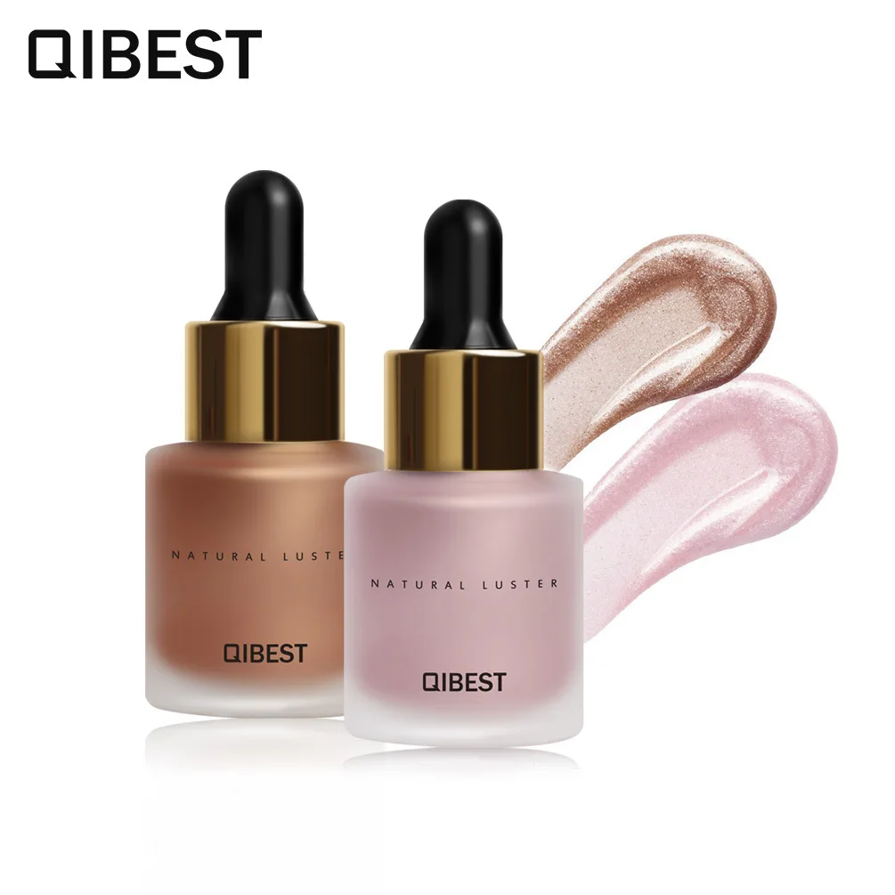

Factory Wholesale qibest 5 Color Dropper Light Liquid Face Eyes Brighten Liquid Stereo Repair Liquid Foundation
