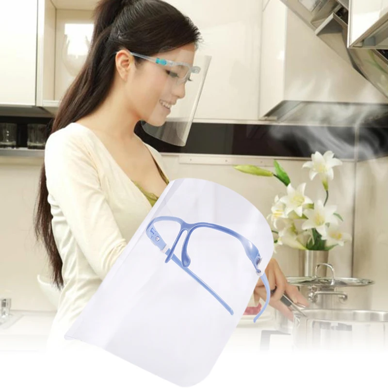 

1pcs Novelty Kitchen Cooking Anti-Oil Splash Clear Face Mask Shield Protector @M23