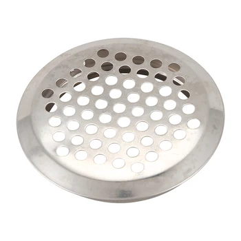

6 Pcs Stainless Steel Perforated Round Mesh Air Vents Louvers 5m