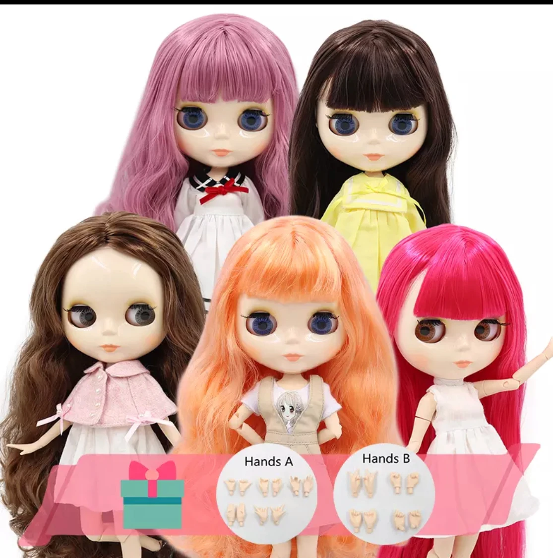 Мода blythe Кукла Обнаженная шарнир/нормальное тело 1/6 BJD голая кукла 30 см