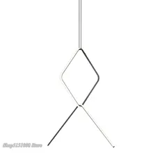  Nordic Modern Geometric Pendant Lights Living Room Restaurant Bar   designer individual creative Art line Hanging Lamps Fixtures 