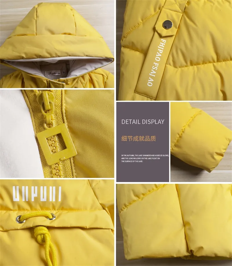 New Winter Women Casual Long Sleeve Hooded Jackets Loose Warm Middle School Student Cotton Coat Female Coats Zipper Outerwea