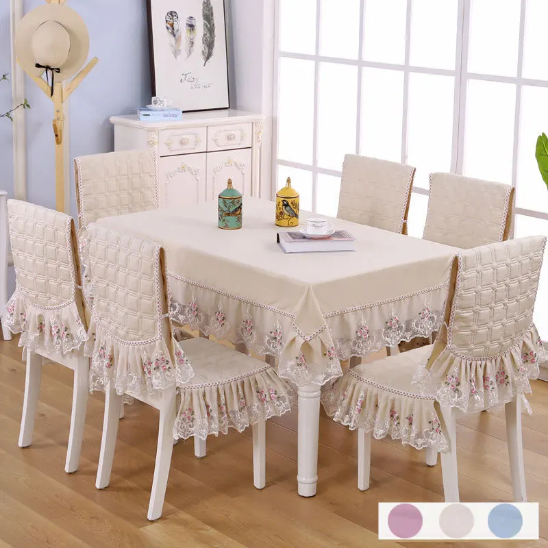 Table Cloth Delicate Double Lace Edge For Wedding Dinning Cover Chair Mats  Set Solid Color Tablecloth W From Unclouded01, $34.09 | DHgate.Com