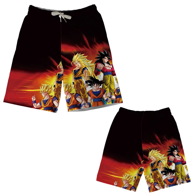 Аниме Dragon Ball Z 3D пляжные шорты с рисунком Супер Saiyan Goku мужские повседневные шорты для серфинга спортивные шорты Модальные уличные - Цвет: 16