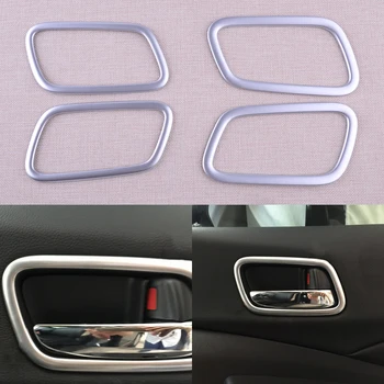 

CITALL 4Pcs ABS Silver Inner Door Handle Bowl Trim Cover Frame Fit for Honda CRV 2012 2013 2014 2015 2016