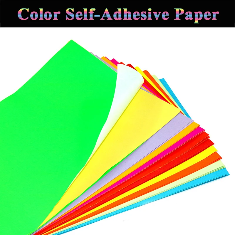 Tanio 50 szt. Kolorowy samoprzylepny druk matowy papier