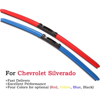 

HESITE Colored Windshield Wiper Blades For Chevrolet Silverado 1500 2500 3500 2Pcs 22Inch Hybrid Frameless Wipers Red Blue Black