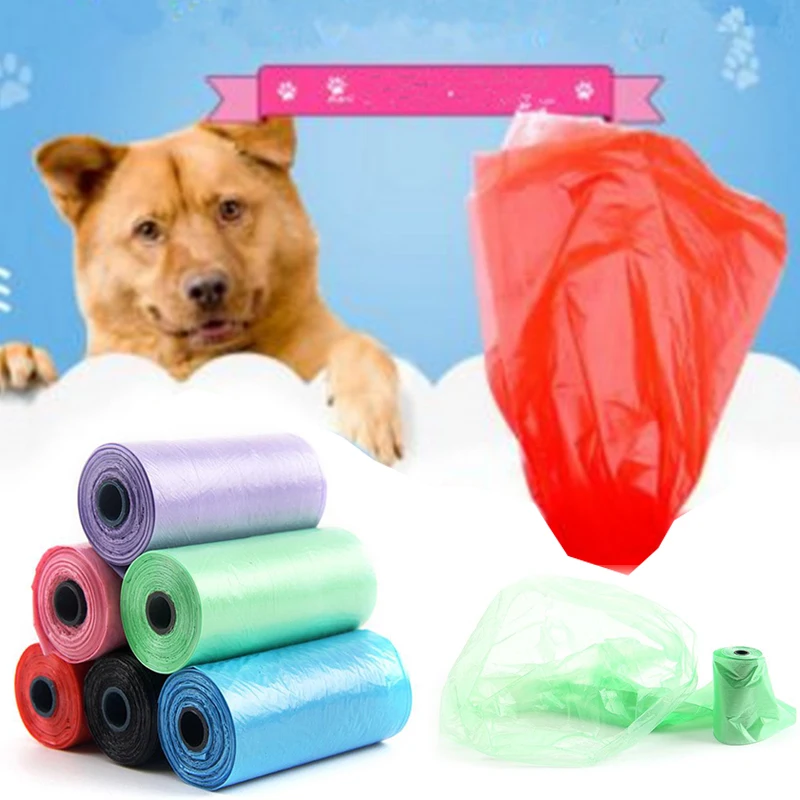 1 Roll/20pcs Bag Plastic Pet Garbage Bag Waste Outdoor Poop Refill Clean Puppy Cat