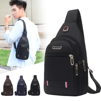 

anti theft chest bag shoulder bags Messenger Bag Zipper Outdoor Travel Small Square Crossbody Bag Bandolera hombre