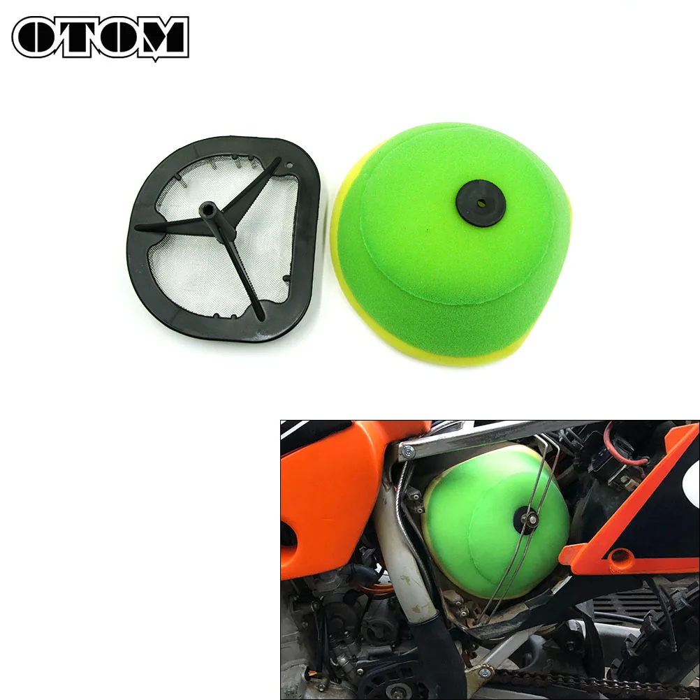 OTOM Motorcycle Air Filters Dual Foam Layer Sponge Cleaner And Mount Bracket For KTM 85 125 200 250 350 450 500 SX EXC XCF SXF