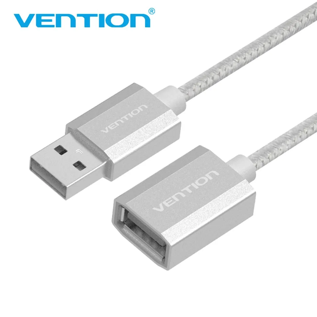 1m Nickel plating USB 2,0 Мужской к женскому USB кабель 1,5 м 3 м 5 м удлинитель провод супер скорость Расширение синхронизации данных кабель для ПК ноутбука клавиатуры - Цвет: 1m Nickel plating