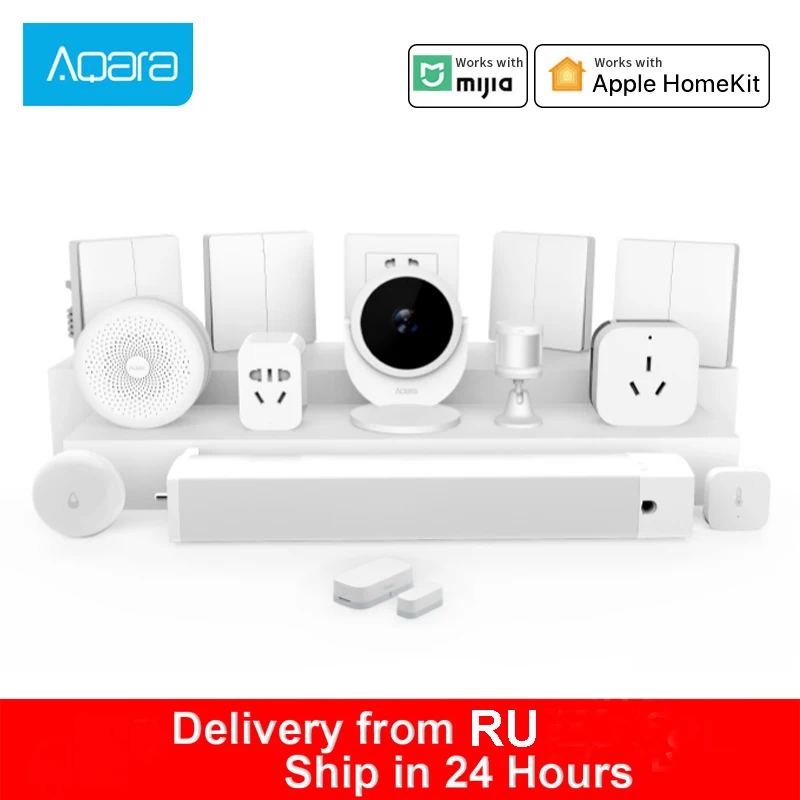 Настенный Беспроводной Выключатель Xiaomi Gateway 3 Aqara Hub умный модуль реле камеры G2H