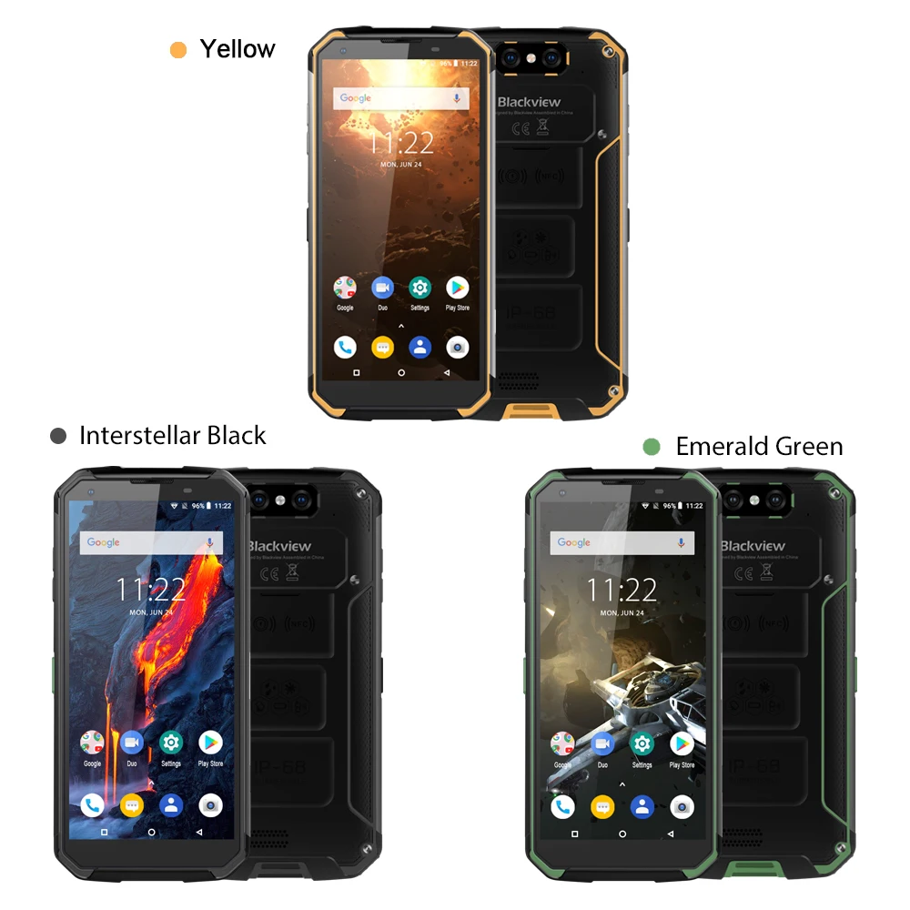 Blackview BV9500 Plus смартфон Helio P70 Восьмиядерный Android 9,0 мобильный телефон 10000 мАч IP68 Водонепроницаемый 5,7 дюймов FHD 4 Гб + 64 ГБ
